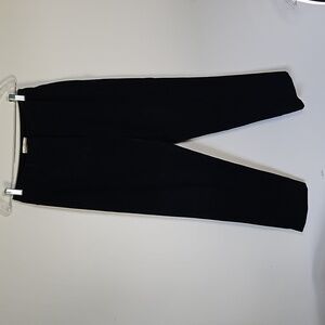 Talbots Petites Black Stretch Velvet Pants Women's Size 6